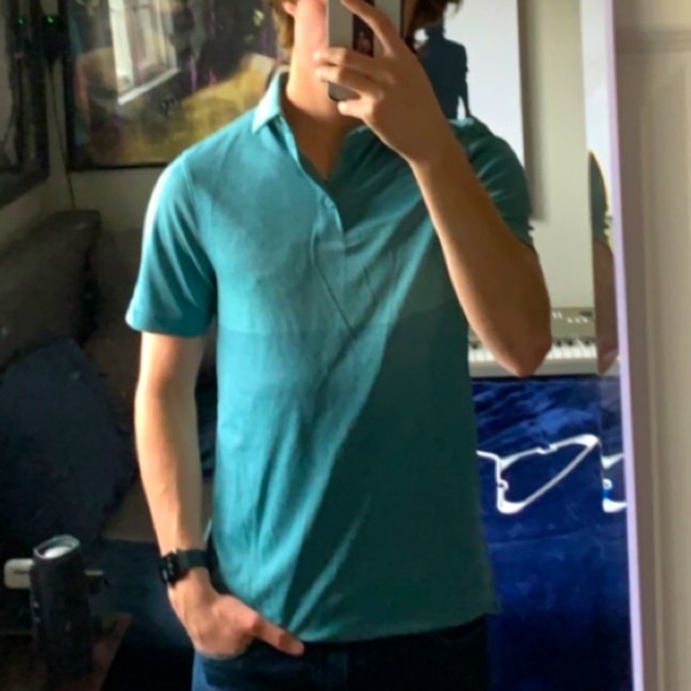 Champion blue polo